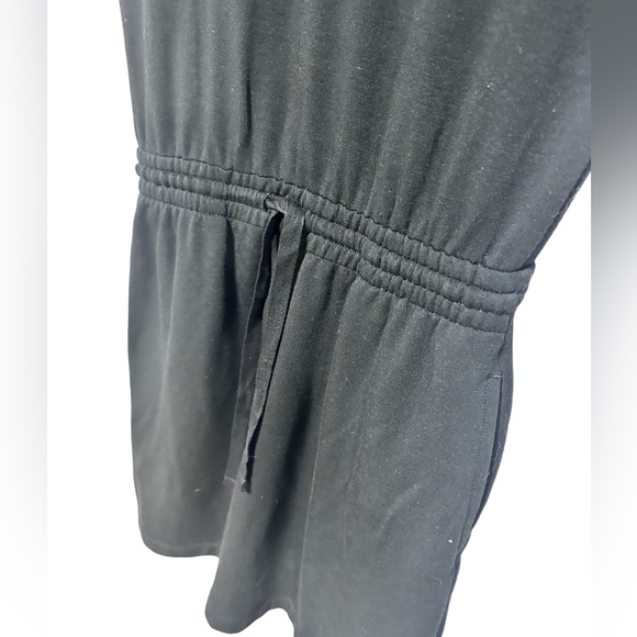 Lou & Grey Super Soft Black Skirt Romper Drawstring Waist Pocket Dress  Small - Picture 10 of 11